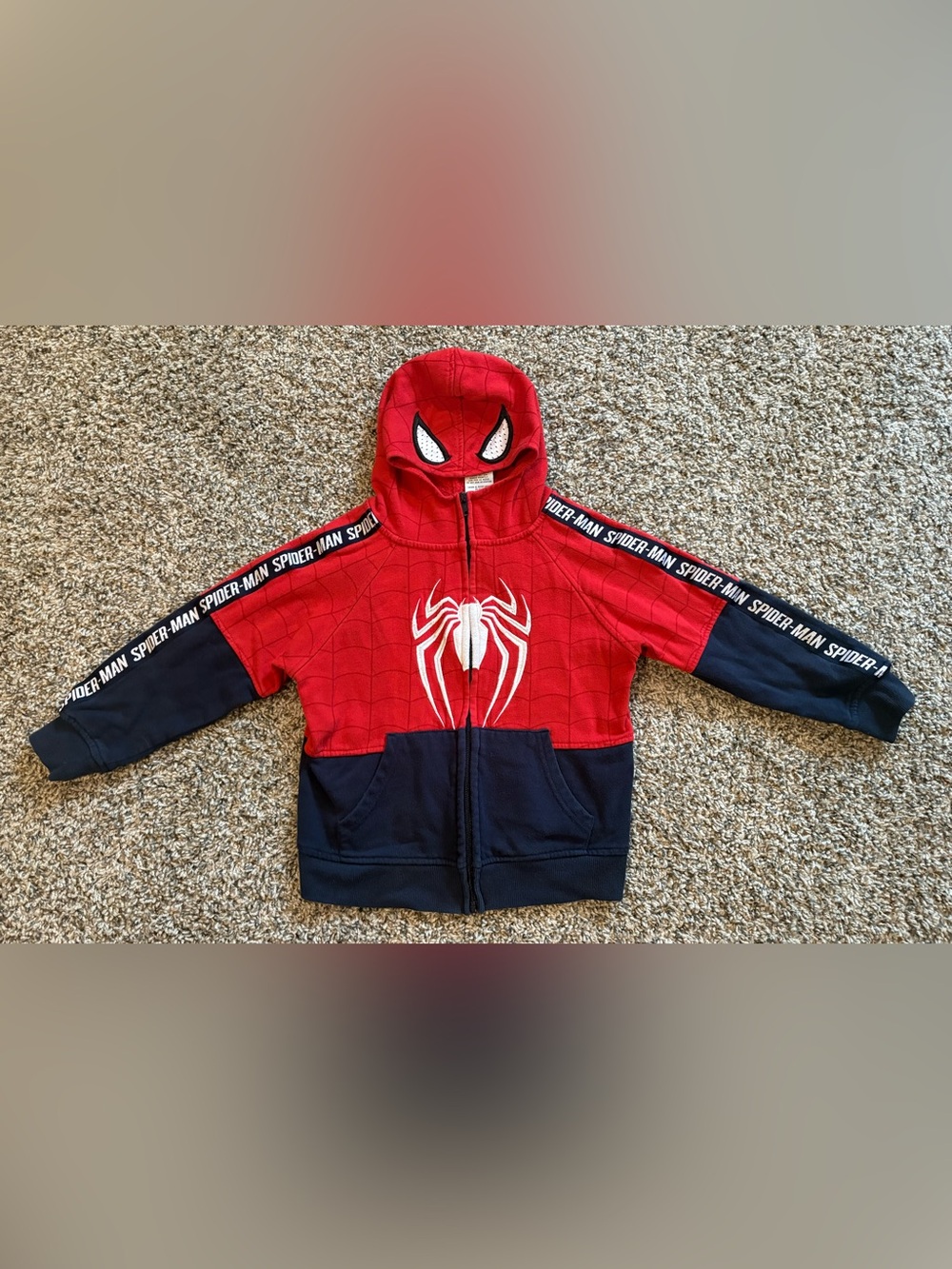 Spider-Man Hoodie Sweatshirt Boys Size 6